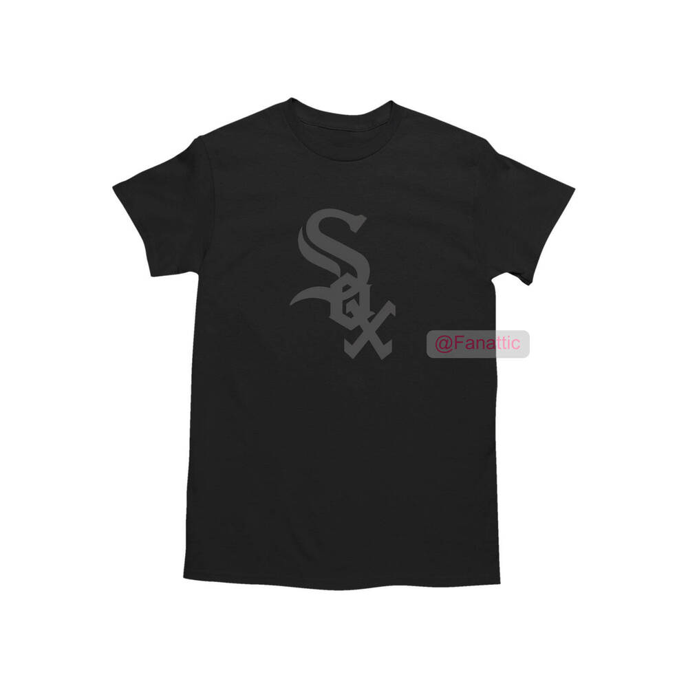 NEW Chicago White Sox Tonal Logo T-Shirt BLACK
